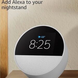 Amazon Echo Spot Smart Display - Black and White